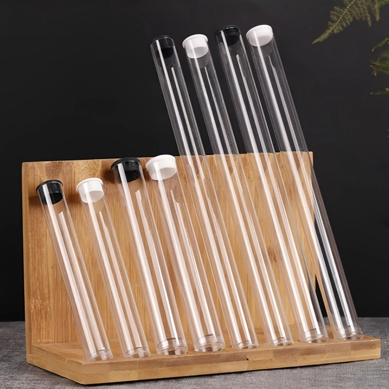 PC packaging tube Transparent PVC packaging pipe for storage tool brush candy Plastic pipe Storage Clear Tube Package with lid