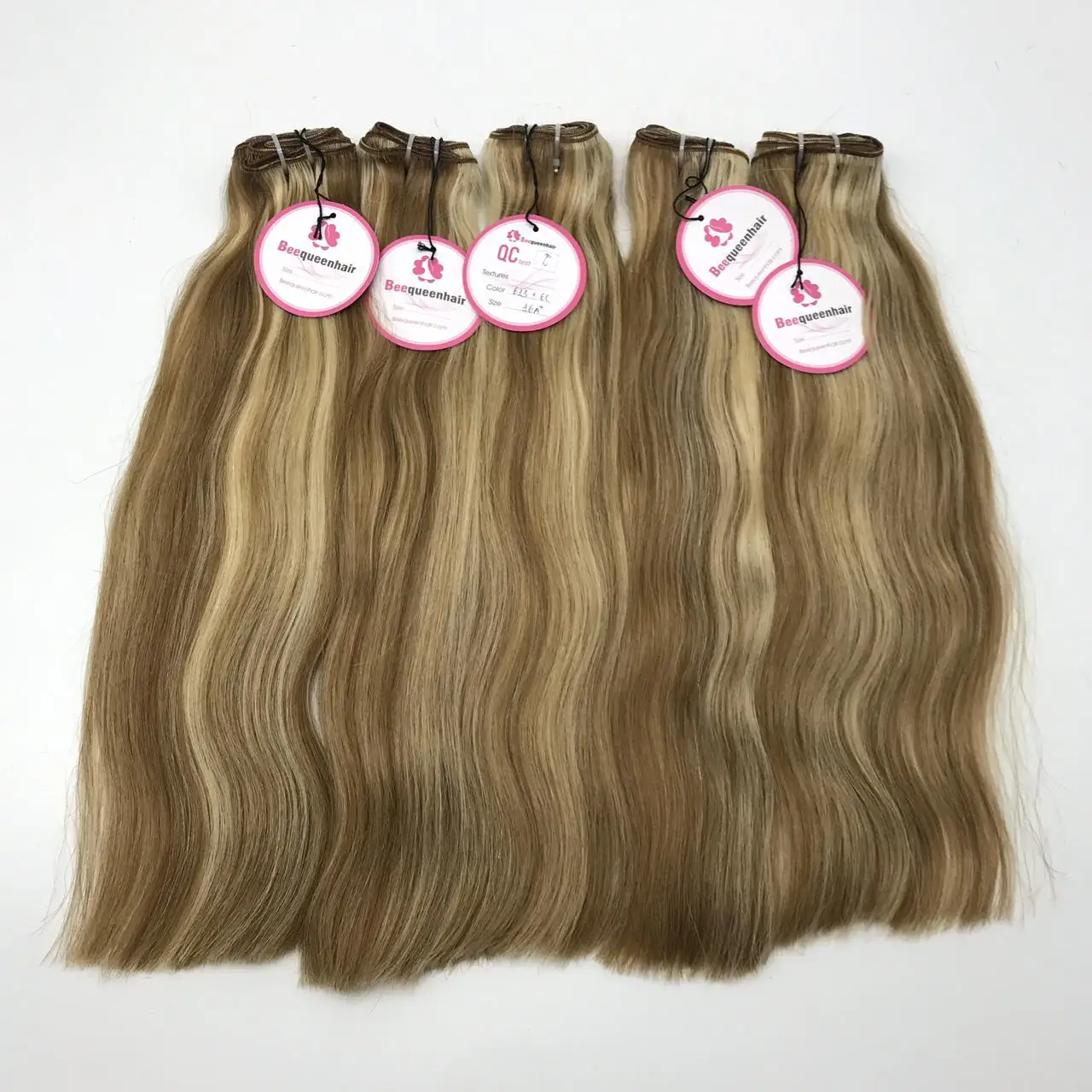 
Machine Weft Piano colors HUMAN HAIR 6--32 inches in stock cuticle aligned hair double drawn raw Full ends 