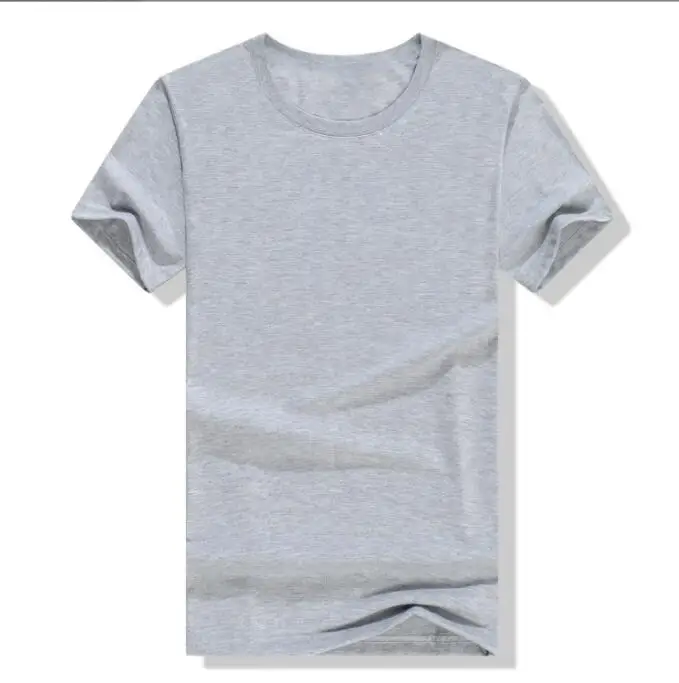 Wholesale Custom Printed Embroidered Logo Ring Spun Cotton T Shirt Men and women