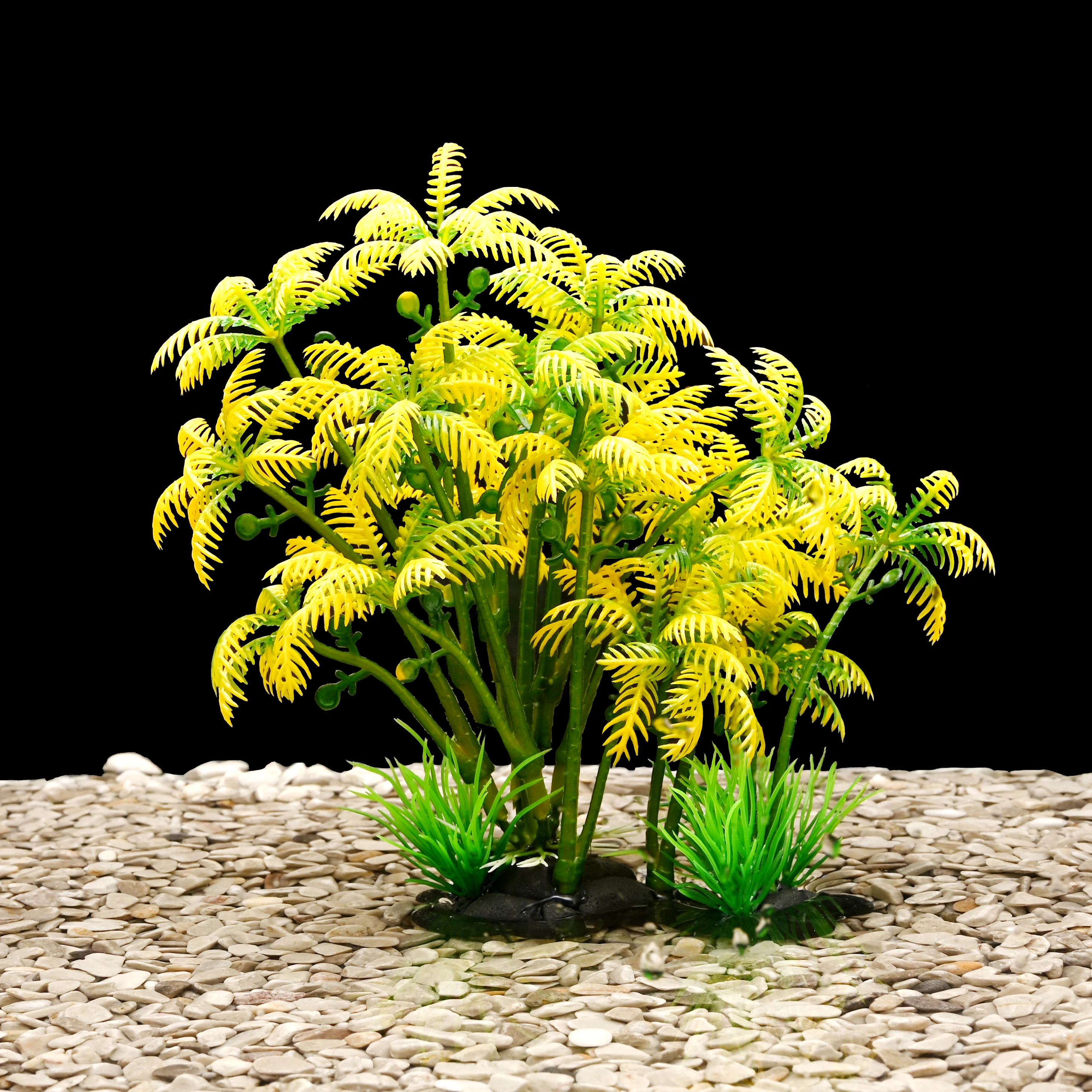 Aquarium Decorations Plants Plastic Nature Plant, Fish Tank Plant Decor [4.5 Inch]