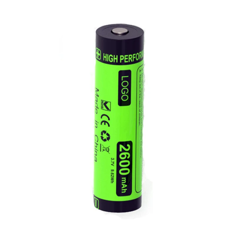 High Capacity 2600mAh Rechargeable Battery 3.7V Energy Storage Battery Lithium Lon batteries