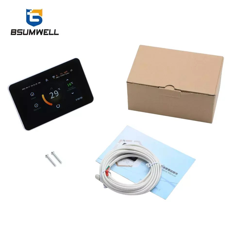Temperature Controller LCD Screen Humidistat Gas Boiler Touch Screen Electric Thermostat Floor Heating