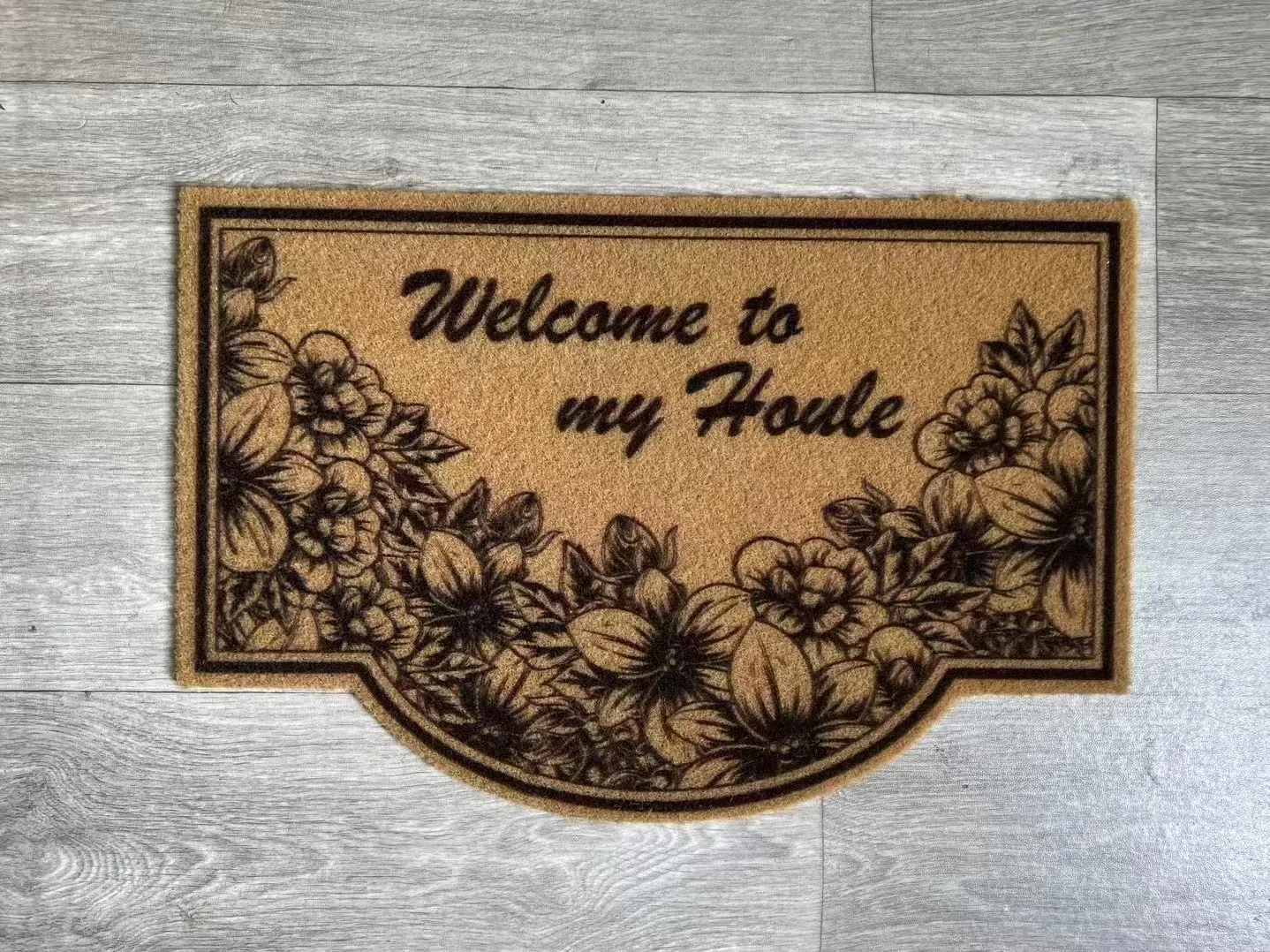 Canada popular print door mats for home entrance luxury anti non slip door mats dirt trapping outdoor welcome mat