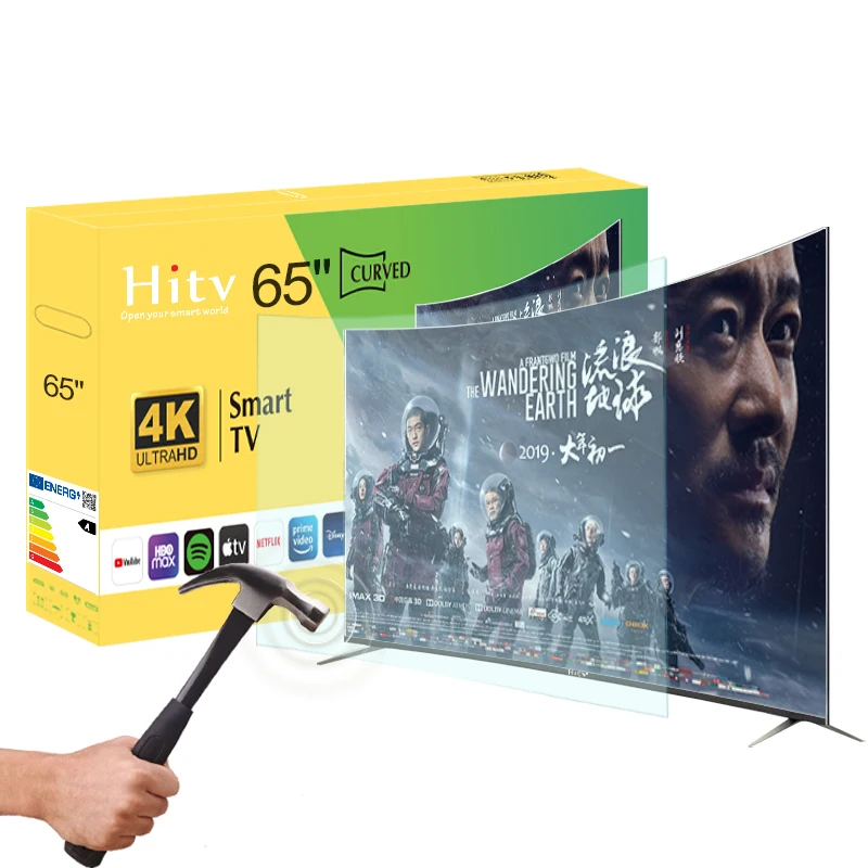 65inch Curved Smart TV 4K Big Screen Ultra HD LED TV Smart Television 65 inch TV