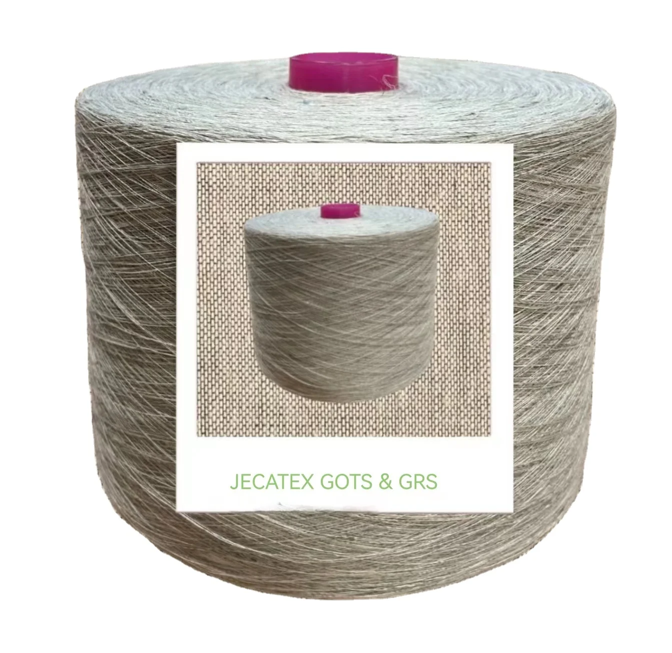 JECATEX NM15/9S  100% ORGANIC SEMI-BLEACHED HEMP  YARN LONG FIBER ,WHOLESALE  GOTS OCS  CERTIFIED,SUSTAINABLE FOR WOVEN AND KNIT