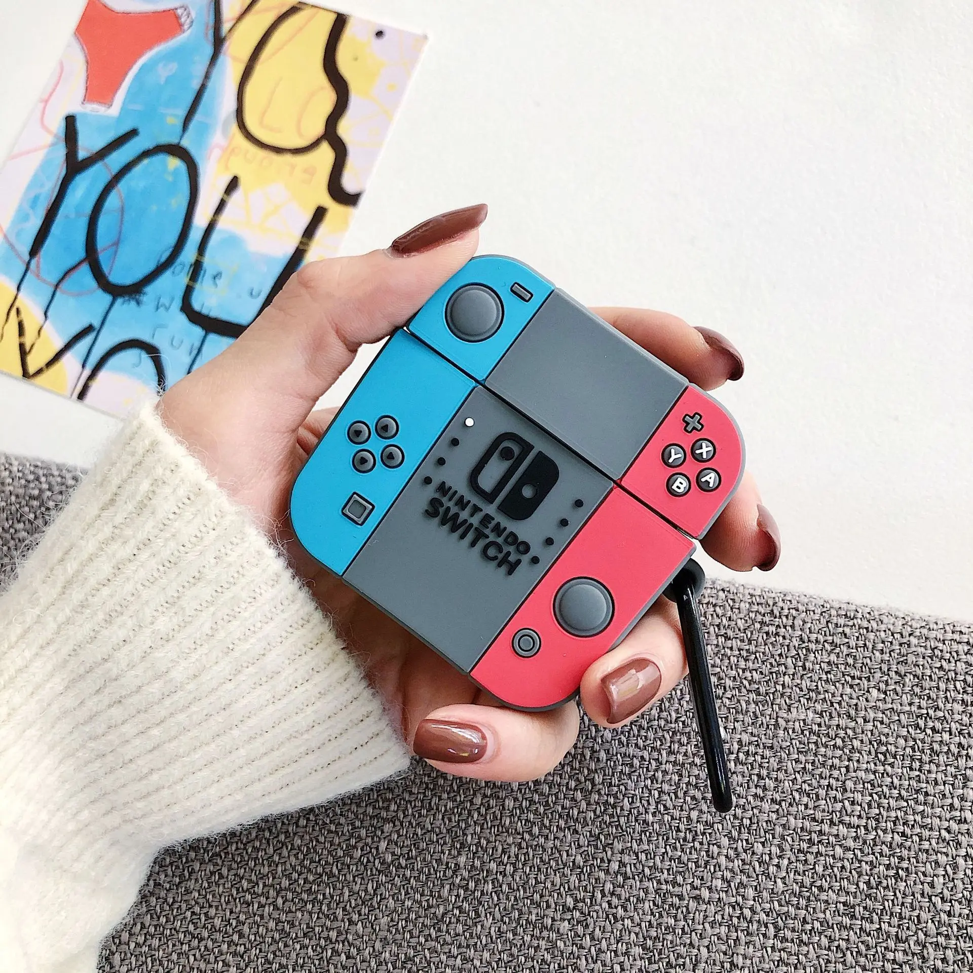 Many design cute silicon earphones cover for  airpods pro case i12