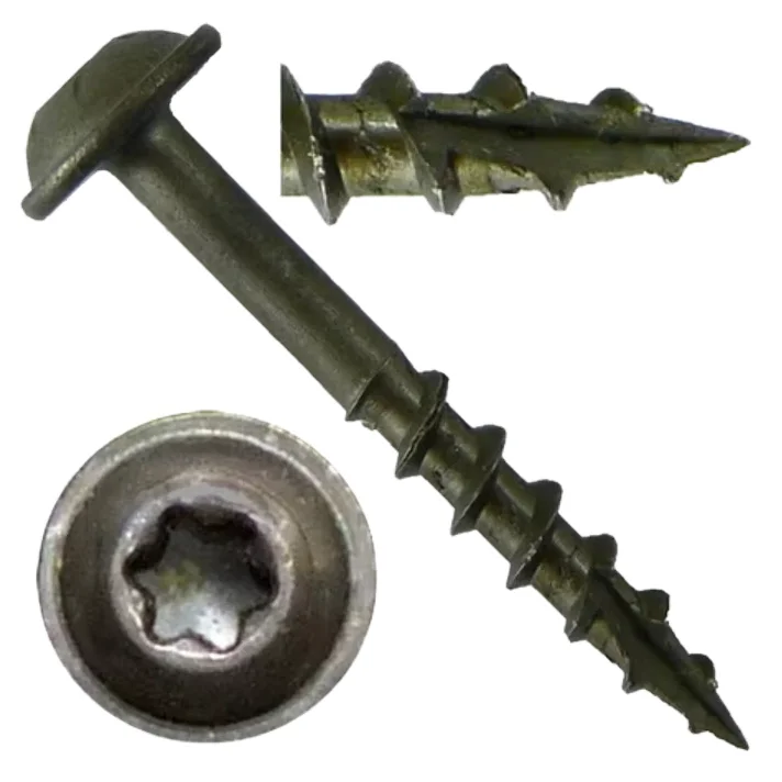 wood threaded screw chicago screw self tapping screws with pocket drive slot and CSK head and cut off drill tail for furniture