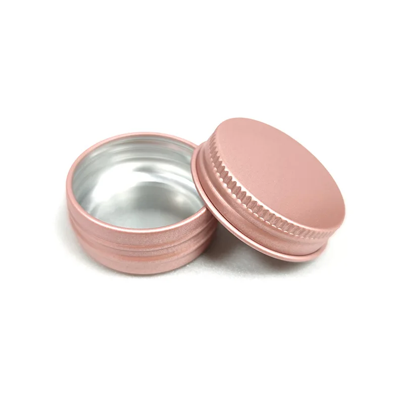 Wholesales customization In Stock Round Aluminum Jar 40g 50g 60g 100g 120g 150g pink Face Cream Lipstick Cosmetics Packaging