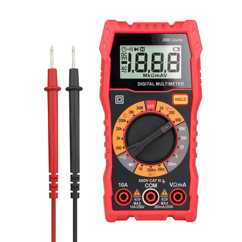 GSFIXTOP Handheld Digital Multimeter Ac/dc Volt Amp Ohm Capacitance Tester Multimeter