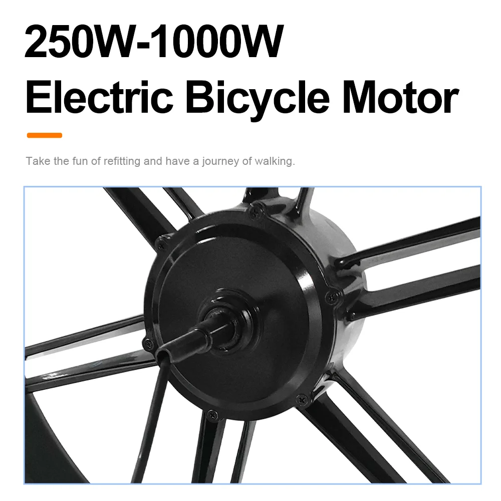 OEM ODM 250W 1000W 20 24 26  inch 4.5kg rear weel bicycle electric brushless gear motor