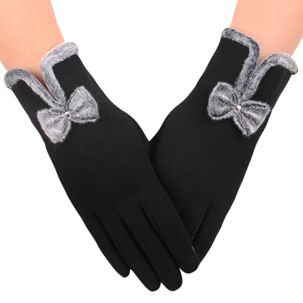 New winter Cashmere Thermal gloves Touch screen mobile phone gloves for ladies