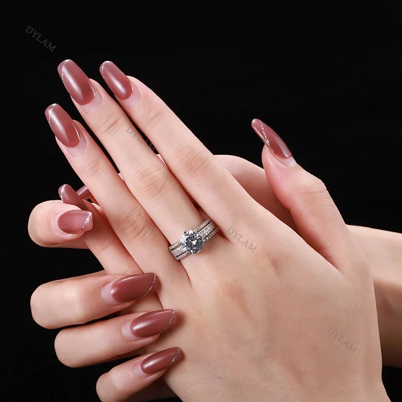 Dylam Silver Band Rings For Her Unique Wedding Locket Ring Couple Design Dainty Bands Original Engagement Lab Created Diamond