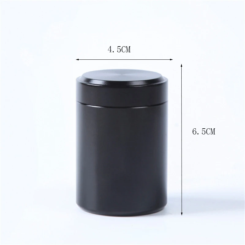 70ML 140ML Solid Color Airtight Smell Proof Container Aluminum Herb Stash Metal Sealed Can Tea Jar Tobacco Storage Boxes
