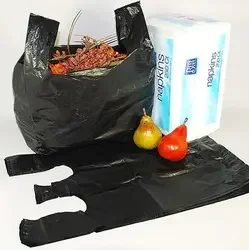 Custom Low MOQ Rubbish Bag Design Heavy Duty garbage Bags Supplier HDPE Plastic Trash bag for many sizes in roll/pieces