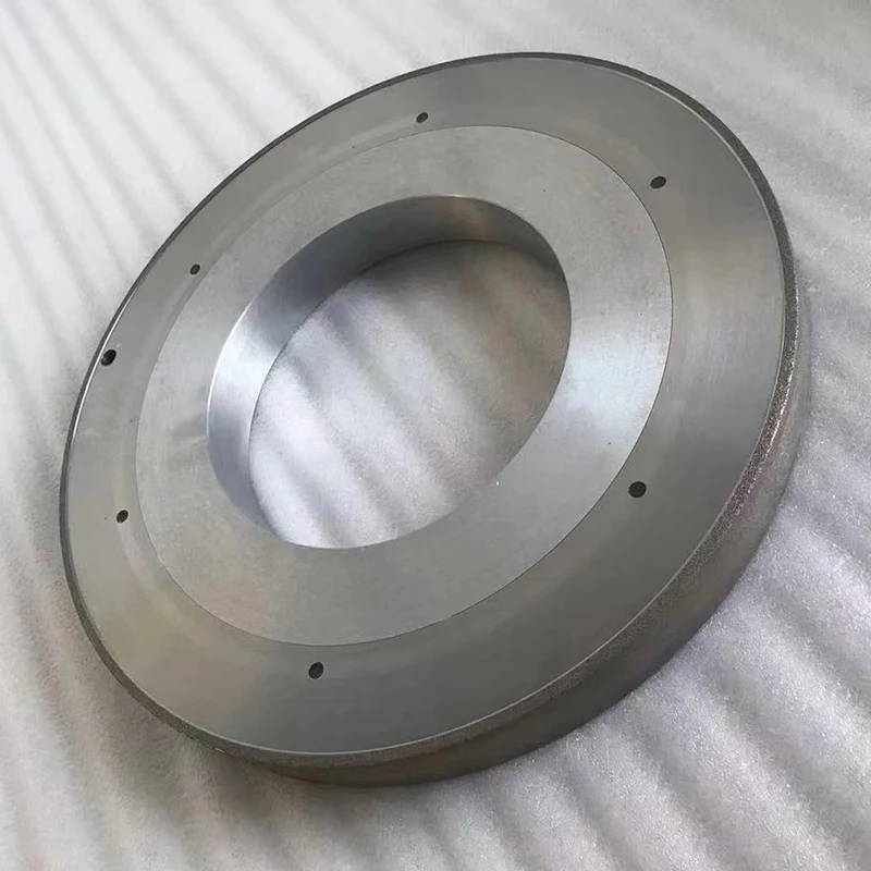 Bronze sintered diamond grinding wheel can be added with aluminum matrix core to process zirconia ceramics and alumina ceramics