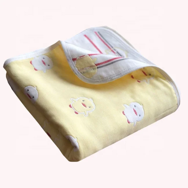 2022 Customized Design newborn 70%Bamboo 30% Cotton Baby jacquard Muslin Swaddle Blanket Set Infant Wrap Newborn Gift Set