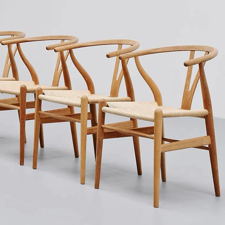 Modern design creative Y chair wishbone chair for sale restaurant walnut ash wood dining chair