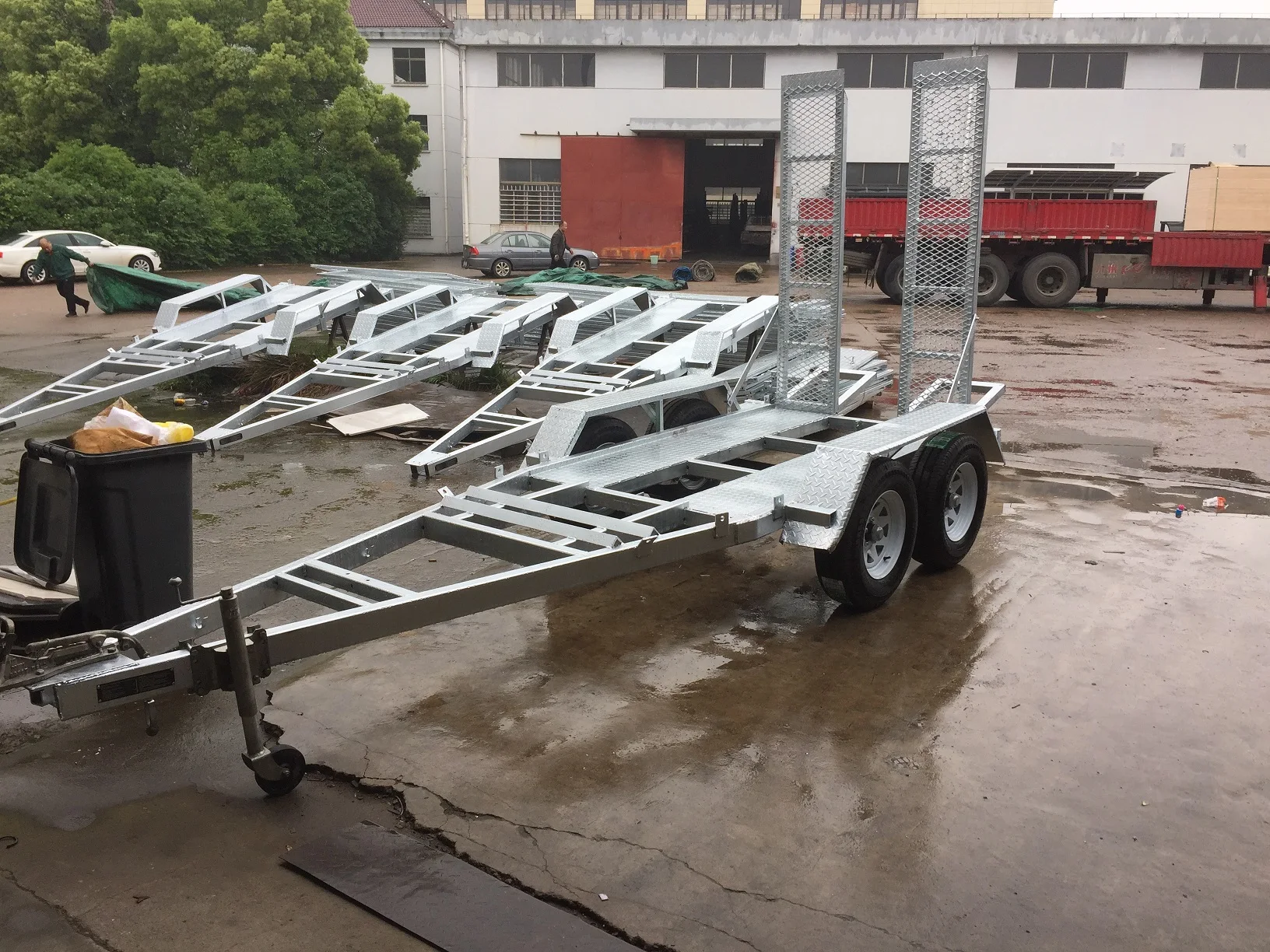 Australian customized Small digger excavator plant trailer