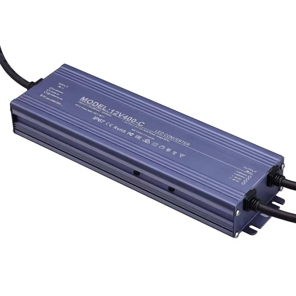 Заводской DC12V 200 Вт светодиодный импульсный источник питания для светодиодной ленты 24 В Светодиодный драйвер Водонепроницаемый IP67