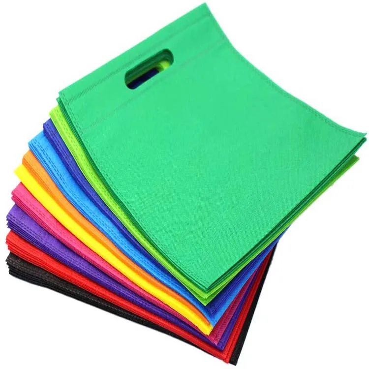 Custom polpropylene tote bag metllic laminated non woven 2 bottles taken wine bag with die cut flat handle