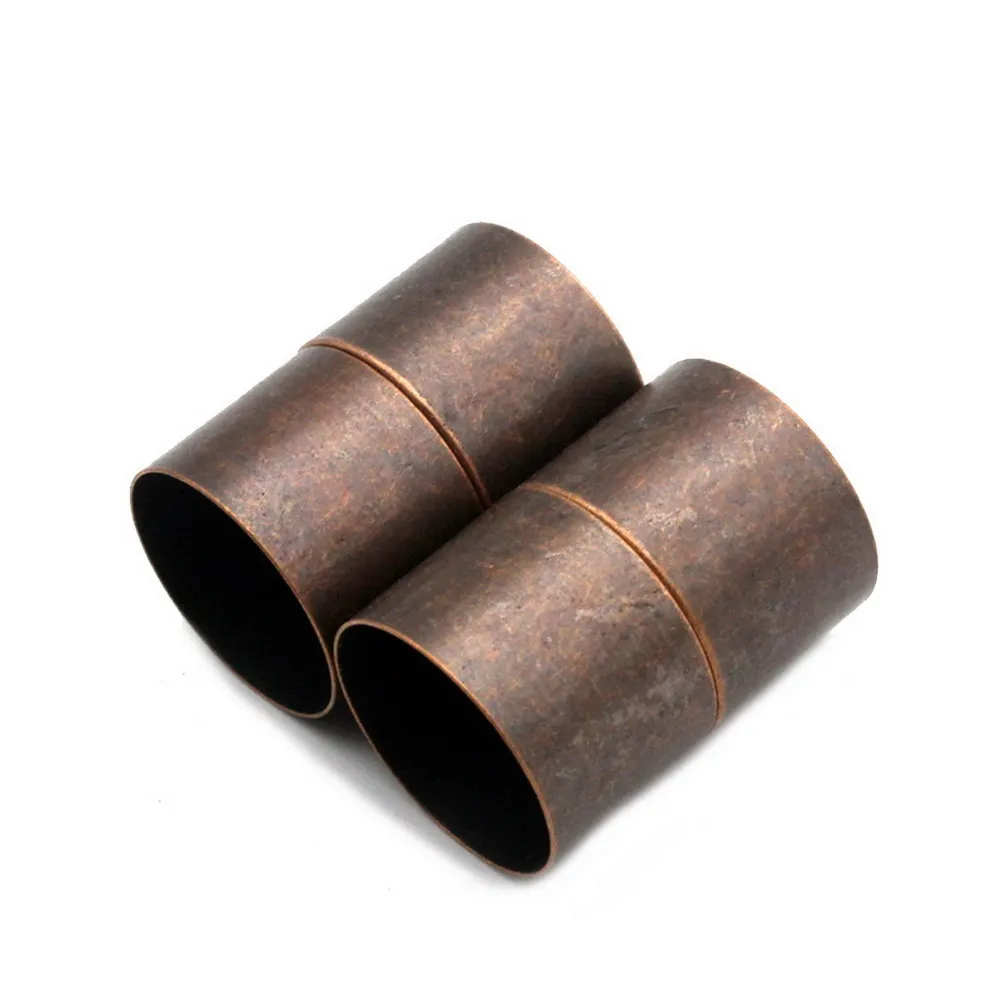 
 Круглый Магнитный Зажим 15 мм для изготовления браслетов, сильный магнит, блестящий гладкий конец шнура для ювелирных изделий, античная медь  