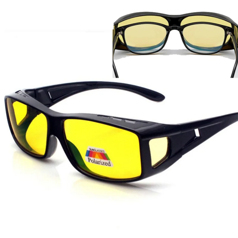 
Night Vision Driving Wraparound Sunglasses Fits Over Glasses 