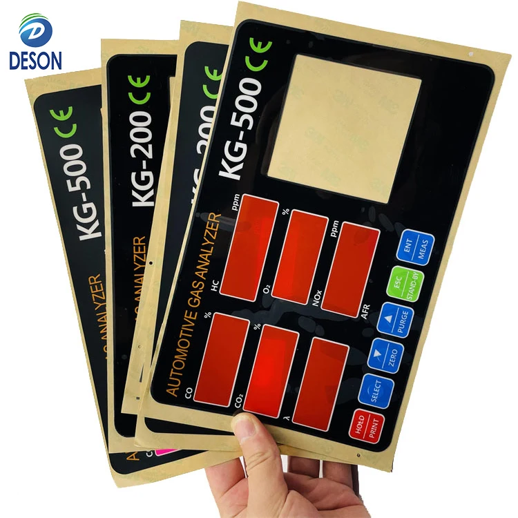 Дезон на заказ, поликарбонатная панель, печать, Lexan 8b35 MS, клей, клавиатура для ПЭТ, кнопка управления мембраной, клавиатура