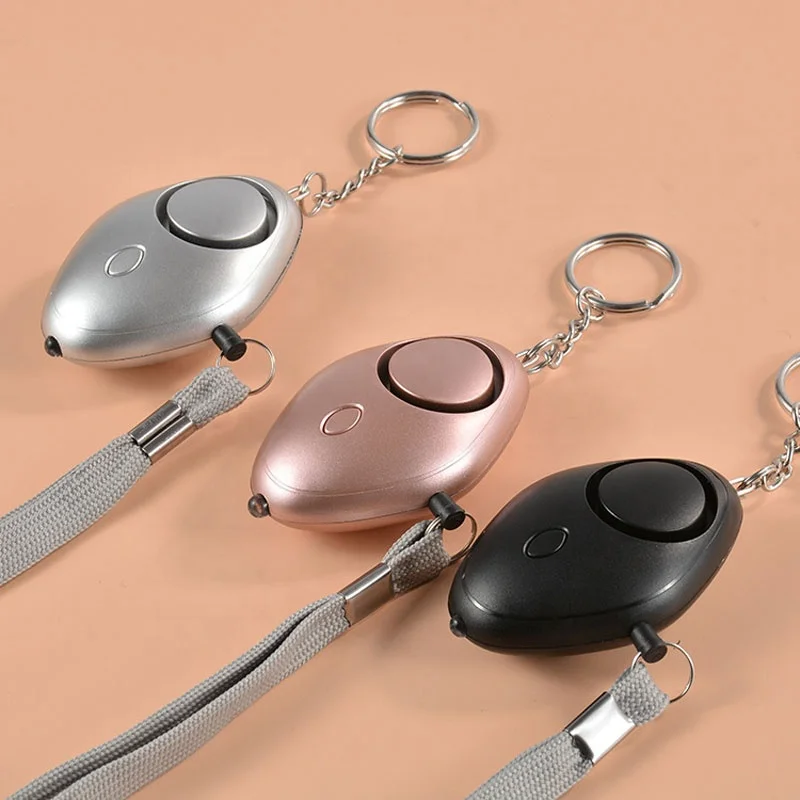 
Portable Personal Alarm Anti Panic Alarm with Key Ring 130DB Portable Self Defense Alarm KeyChain 
