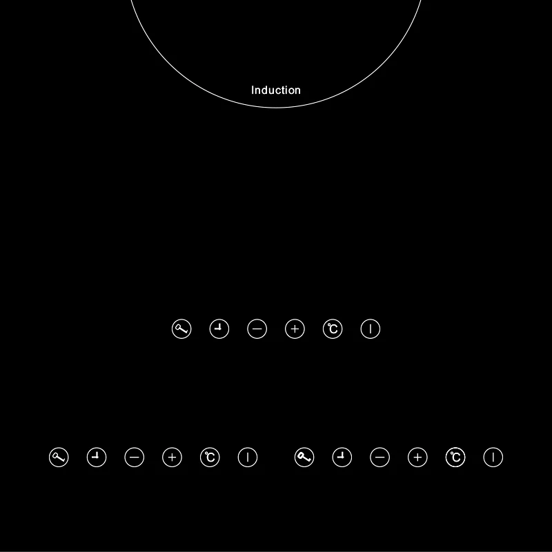 Cooking Appliance 3 Burner Touch Control Three Burner Built In Horizontal Induction Hob With Best Quality