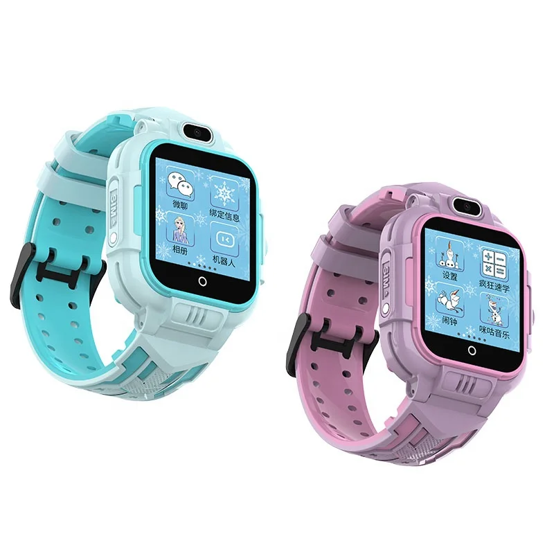 Latest Cartoon Custom Security Zone SOS GPS Voice Monitor Toys Kids Phone 4G Watch For Children