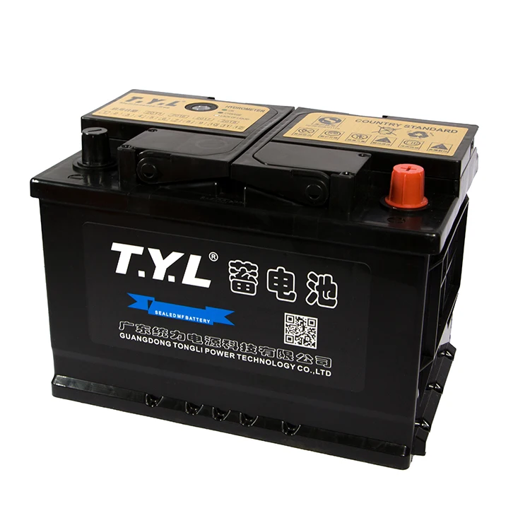 Wholesale 12V 72AH maintenance free type MF Lead Acid car battery with excellent quality