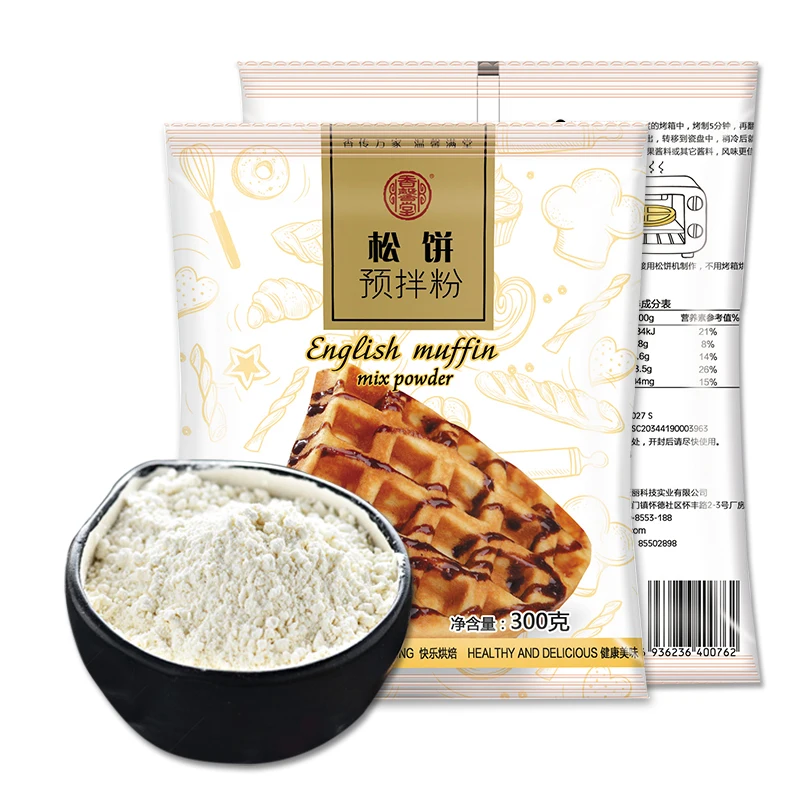 manufacturer price Halal certificate pancake mix powder waffle mix powder easy making for home baking free sample