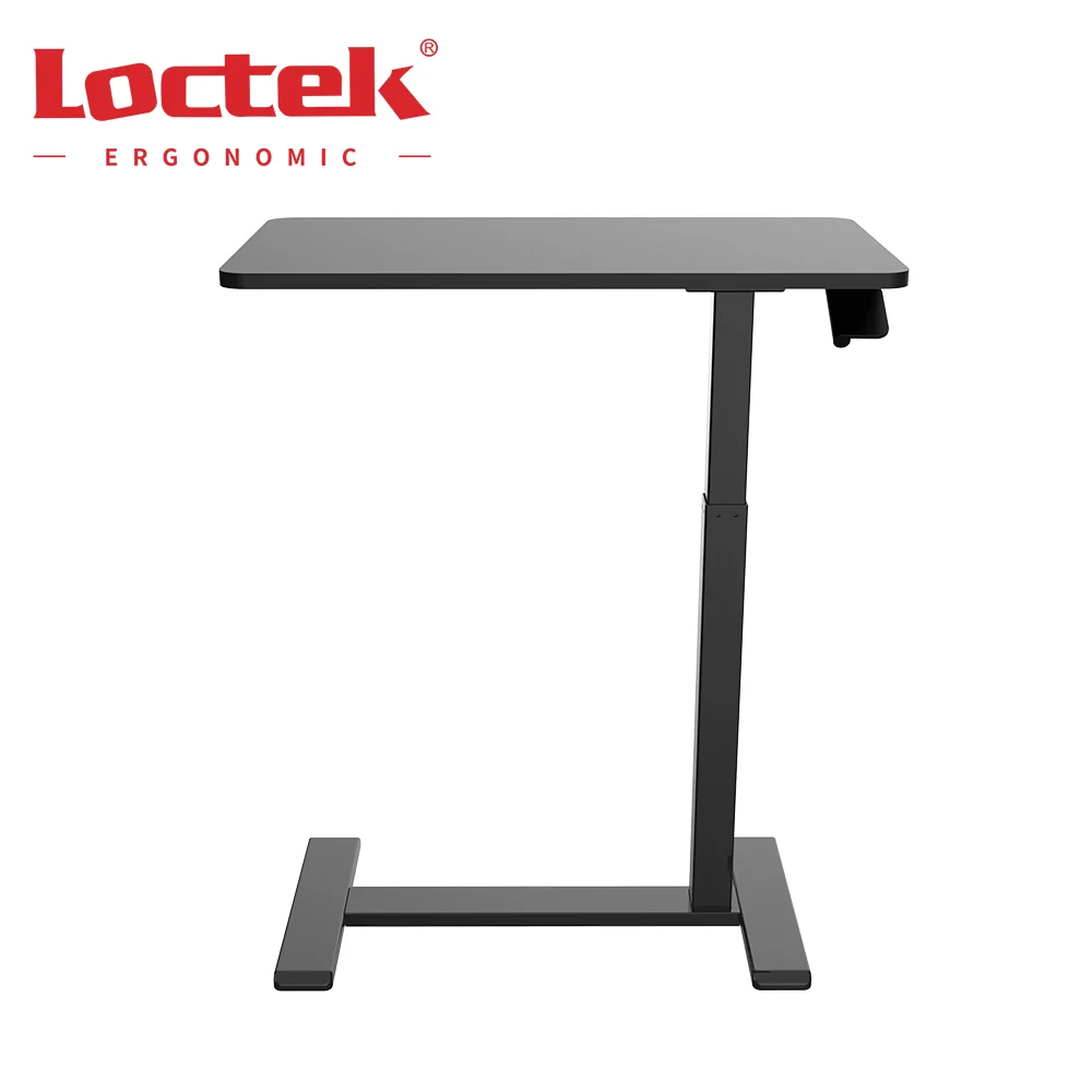 Gas Spring Side Table Movable Portable Small Height Adjustable Laptop Sofa Table with Wheels Loctek MT026
