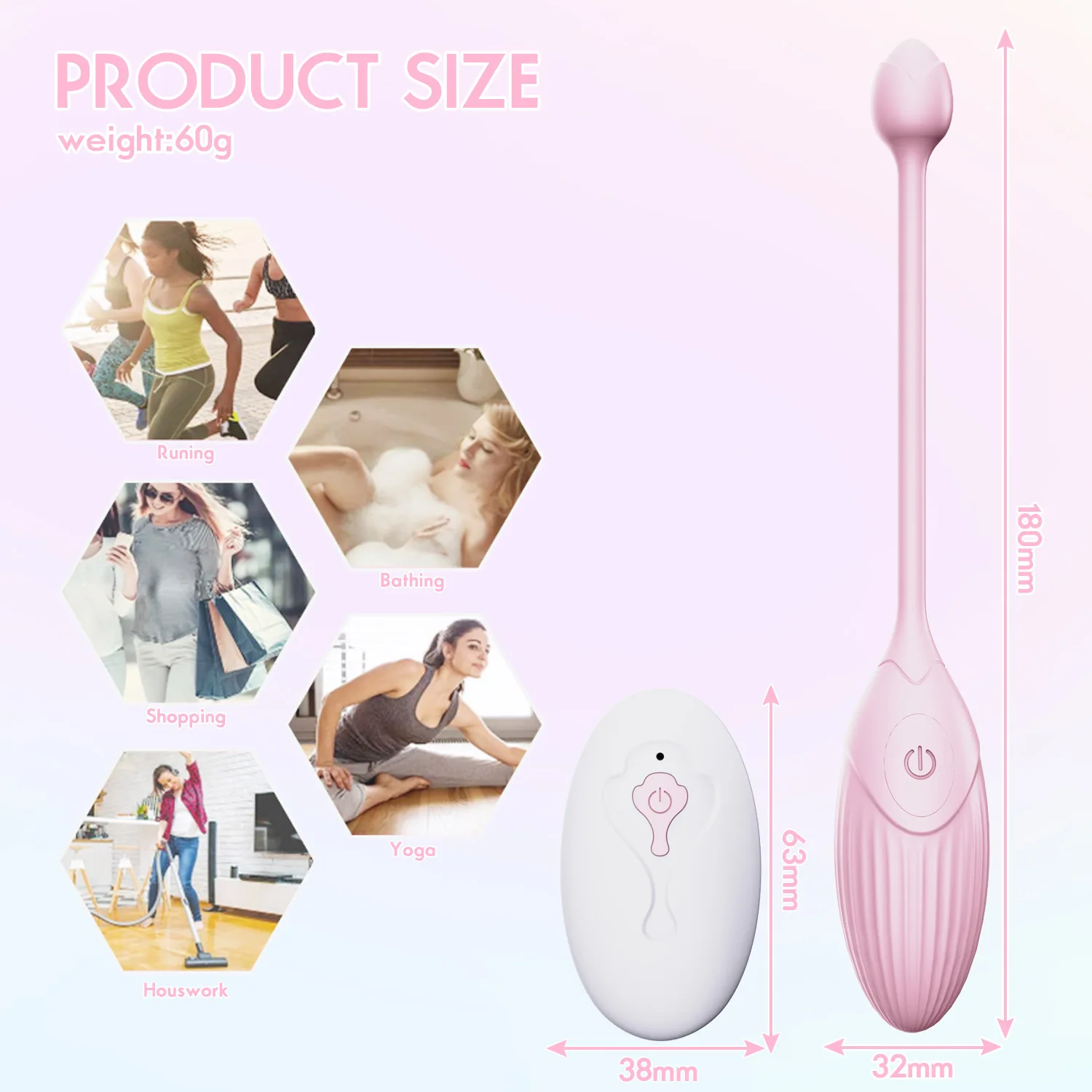 HMJ Silicone Adult Woman Female Vaginal Massage Vaginas Ball Sex Toy Wireless Telecontrol Remote Control Jump love Egg Vibrator