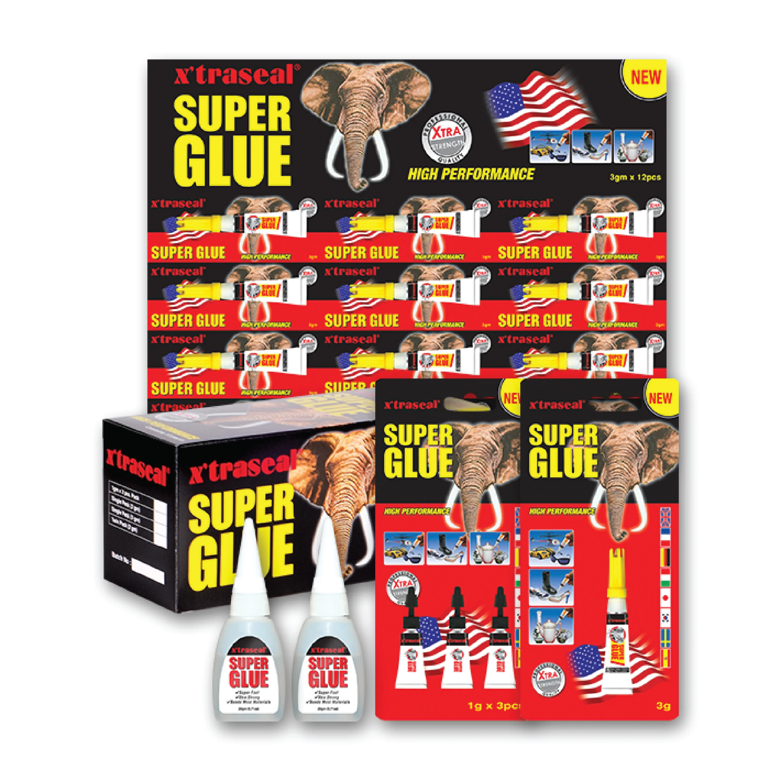 Guaranteed Quality Clear Type Super Glue Use for Glass Bonding/Plastic/Metal/Leather/Concrete/Fabric Glue