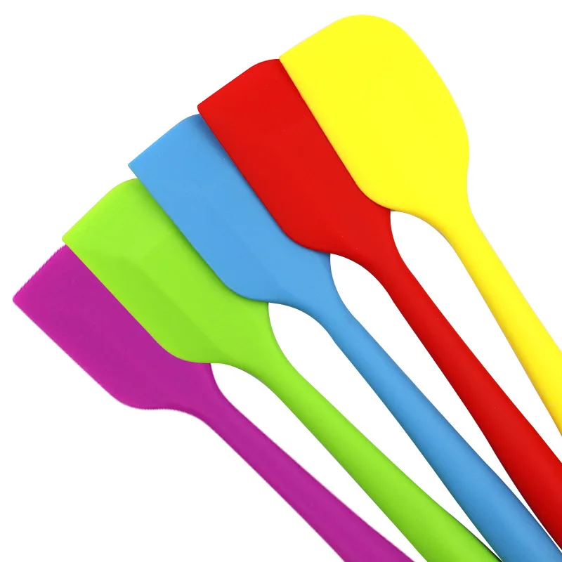 Silicone Spatula Cooking Butter Kitchen Pastry Tools Heat Resistant Smoother Dough Cream Scraper Cake Accessories