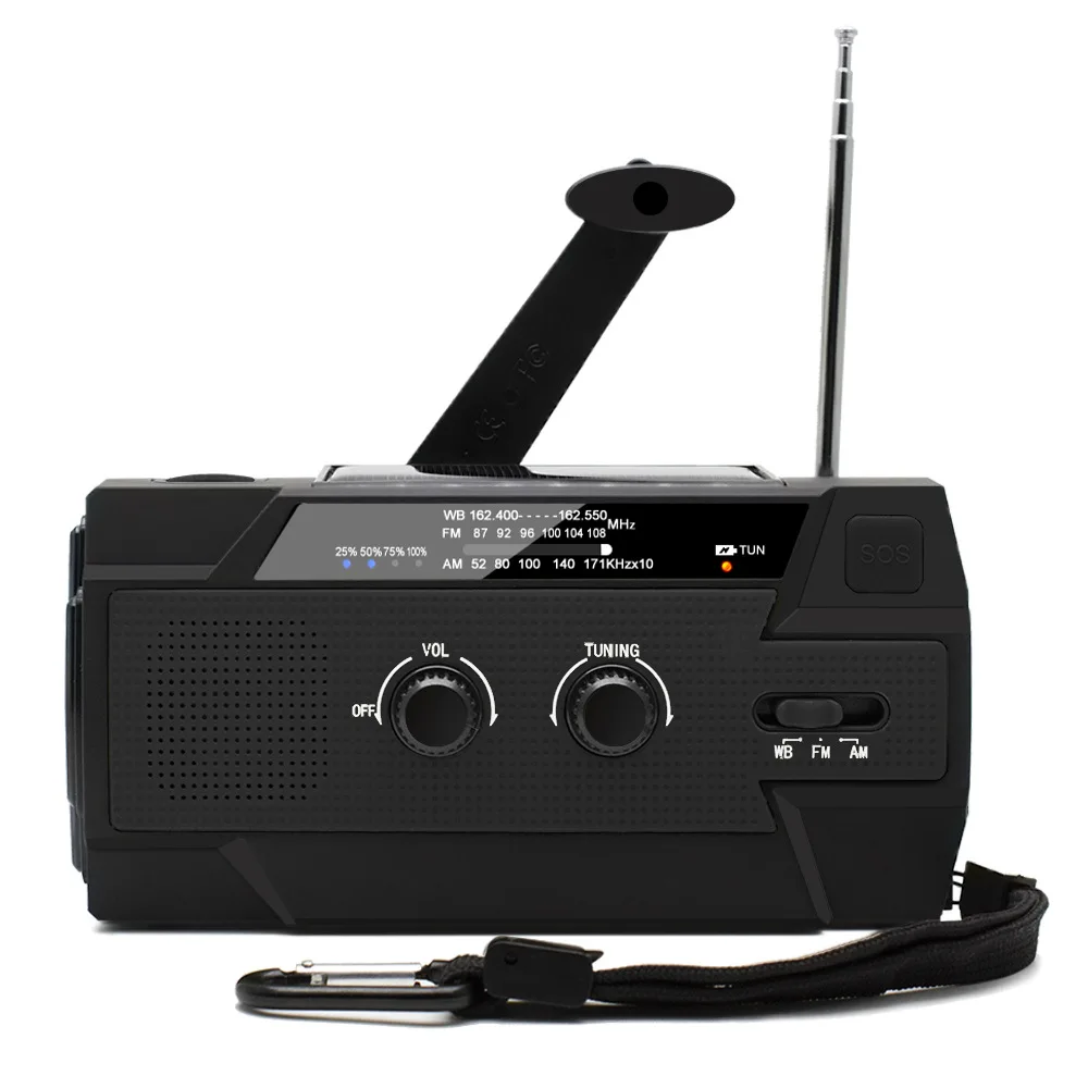 AM/FM/ WB NOAA DYNAMO HAND CRANK RADIO SOS Radio