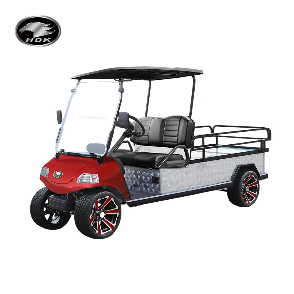 HDK Heavy Duty Scooter Buggy 4 Wheel Trolley Electric Golf Cart Controller Top Selling High Speed Mini Truck