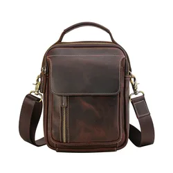 Tiding Retro Leather Men Customized Fashion New Shoulder Messenger Crossbody Bag
