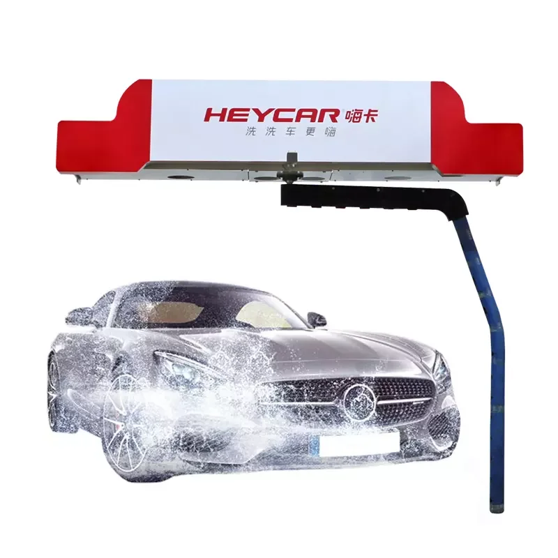 car wash machine automatic tunnel touchless 2023 Single Arm Automatic touchless mobile car wash machine High pressure wash equip
