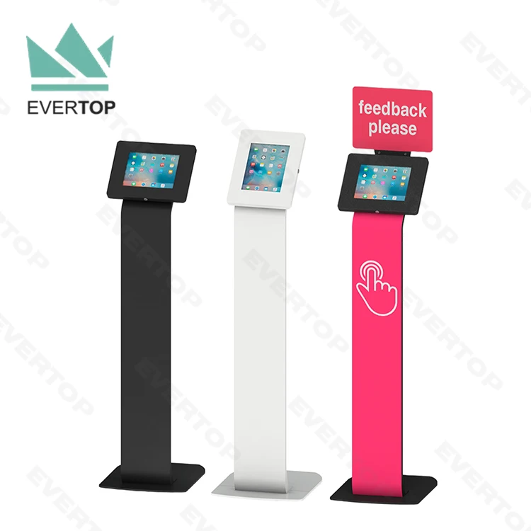 LSF08-C Floor Kiosk Tablet Stand Display for iPad Stand Anti Theft 10.2 10.9 11 inch 2022 Android Tablet Stand Anti Theft