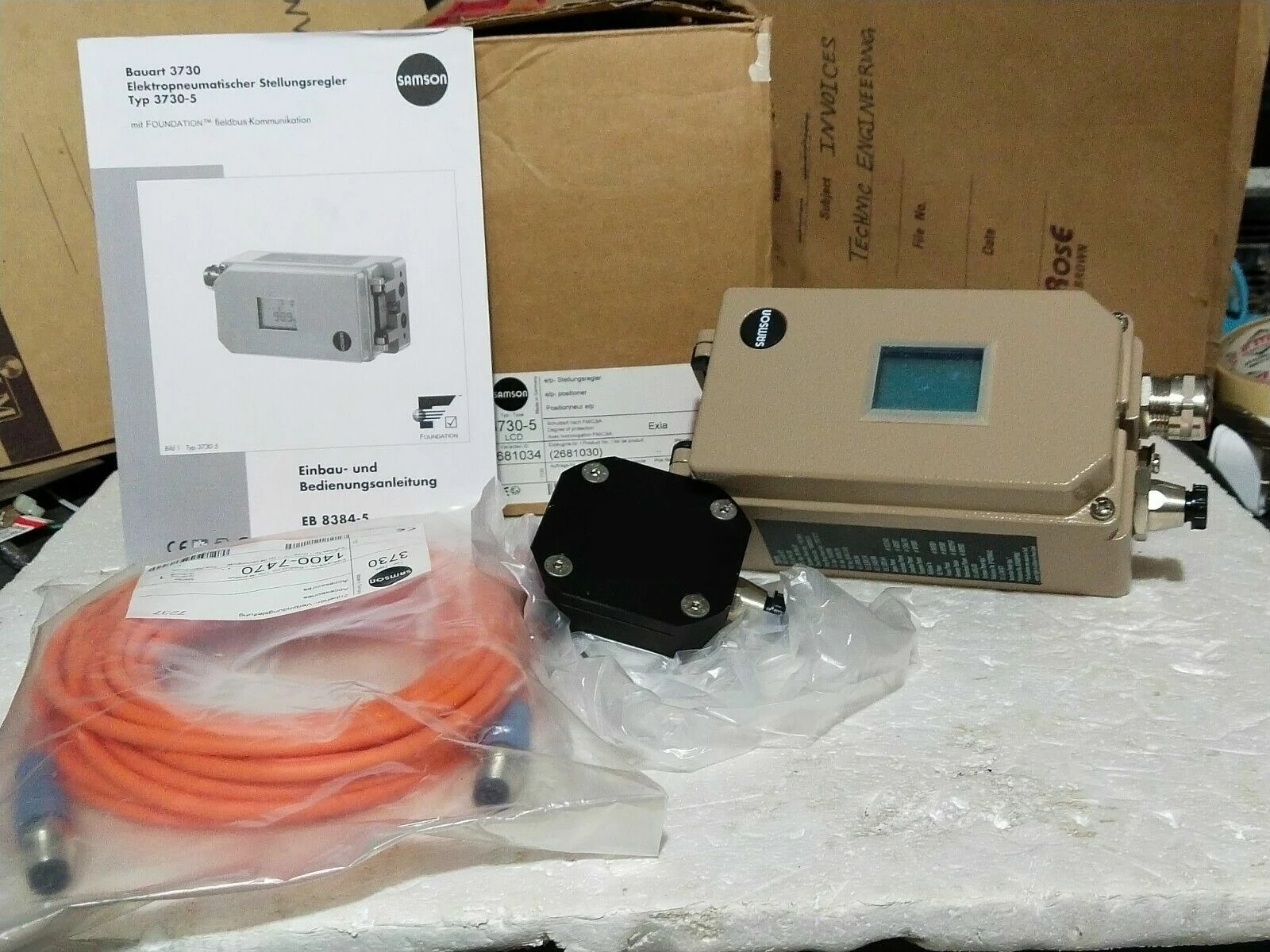 Primoflo Pilot Operated Solenoid Valve With Samson Control Valves Positioner 3730-5 For Pneumatic Control Valves