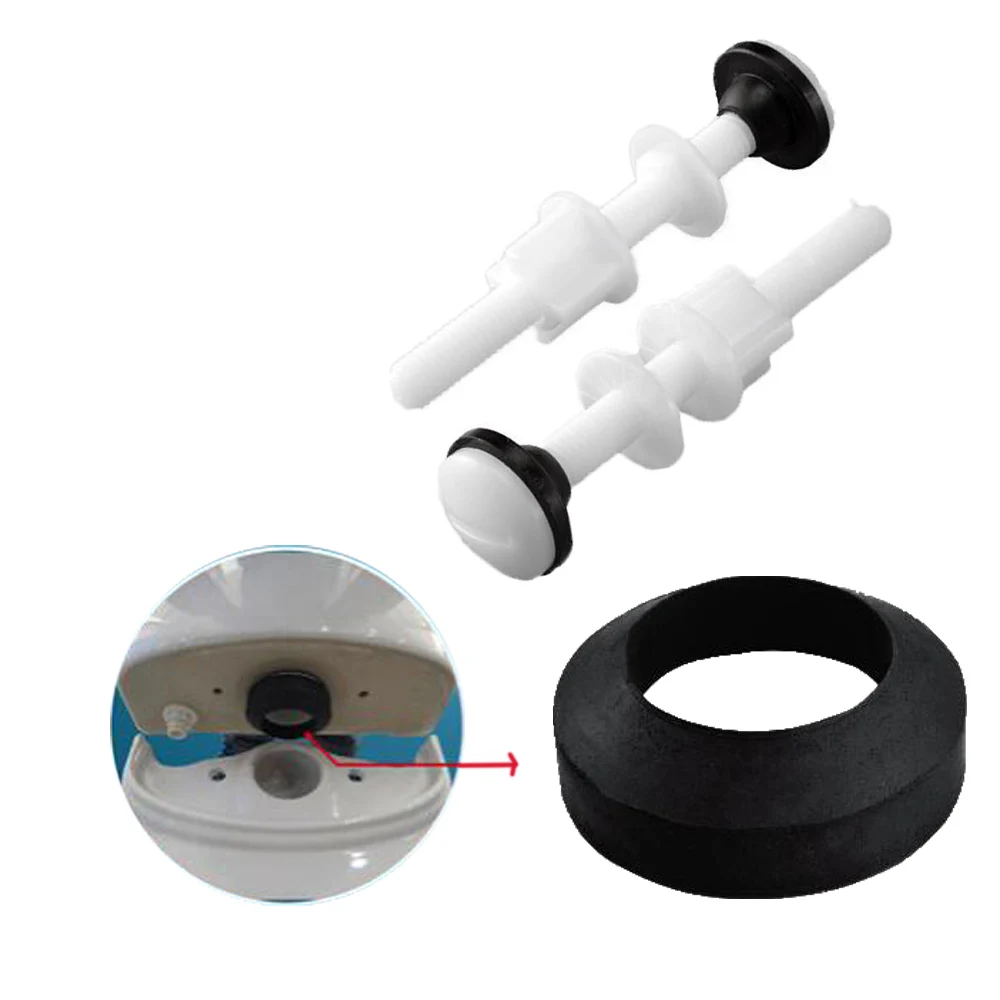 White Toilet Bathroom Accessories Nylon Screw Set