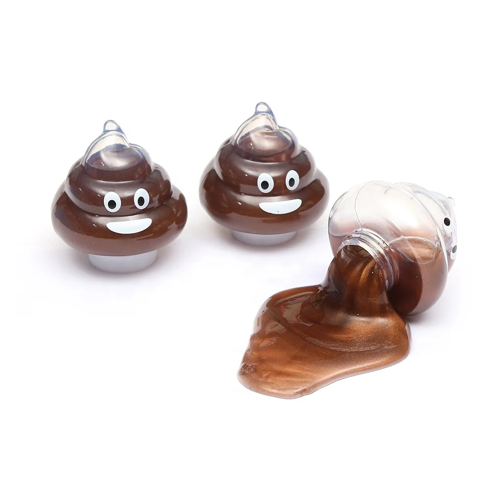 Hot Sale Funny Poop Suoer Cool Colorful slime 19030703 Jelly Soft Liquid Squishy Slime Making Kit For Kids