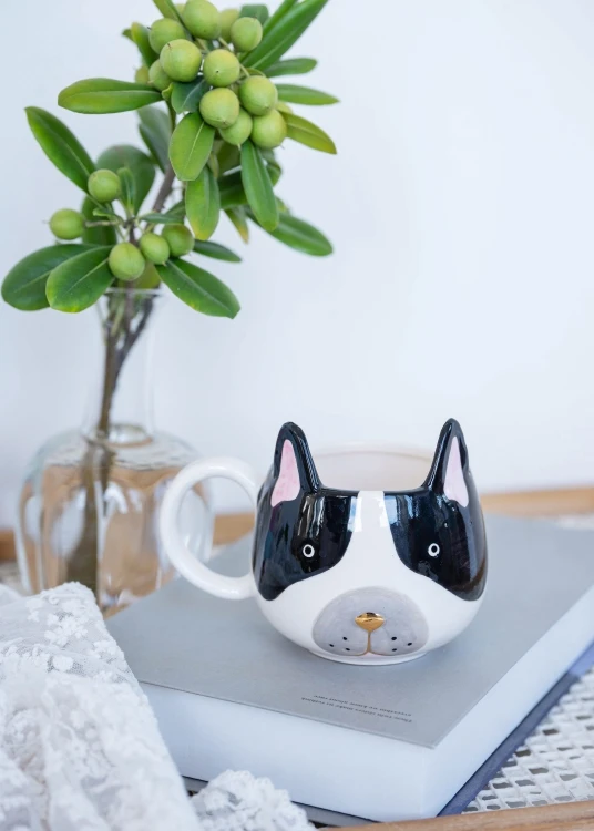 Оптовая продажа керамическая кофейная кружка в форме панды 3D с животными фарфоровые чашки для дома