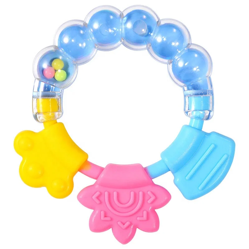 Wholesale silicone food grade eco-friendly easy to clean baby hand teether