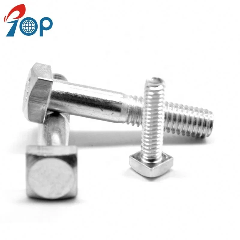 
Plain Finish Coarse Thread Square Head Machine Bolt 