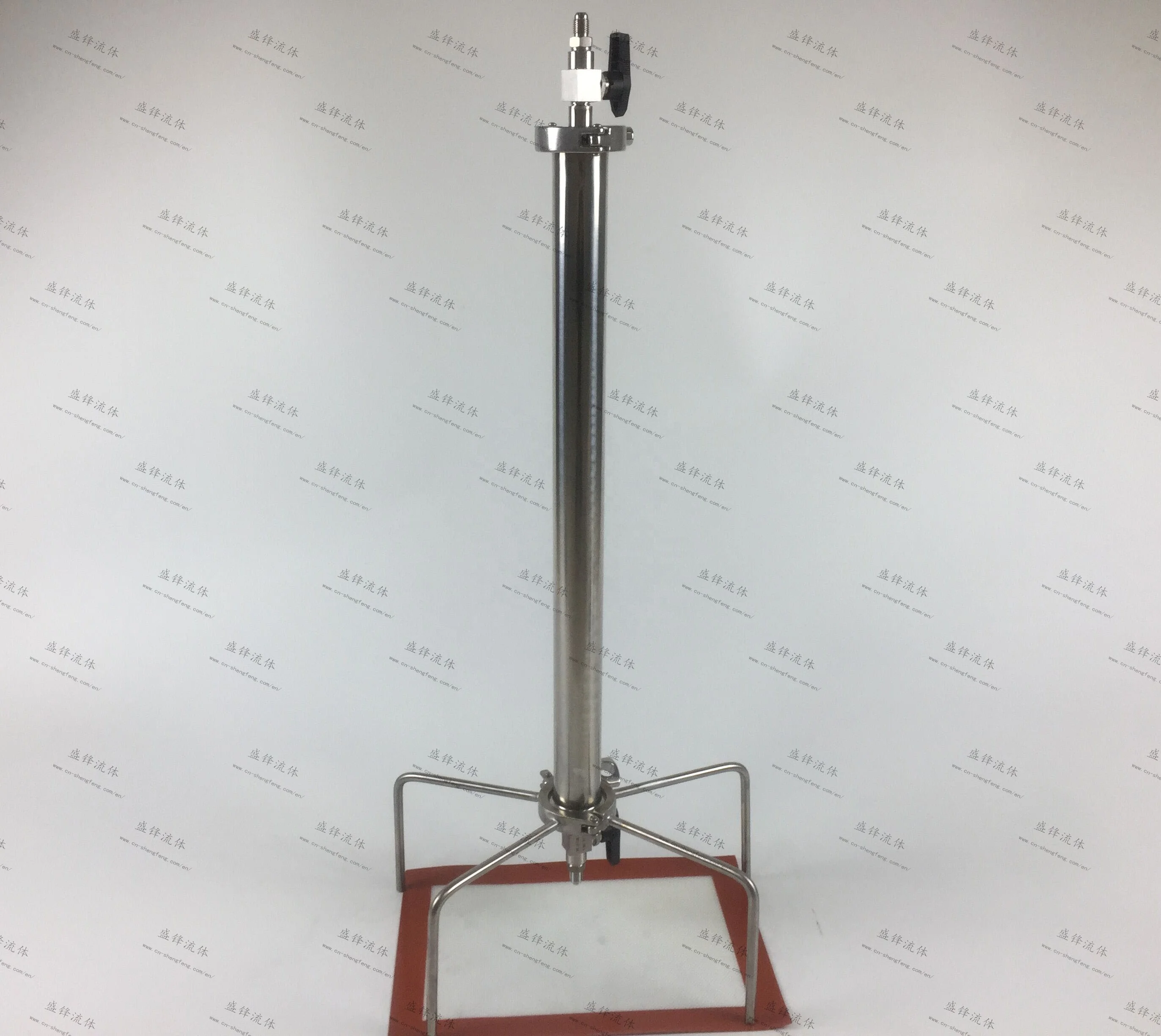 140g SS304 CBD Pressurized Extractor CO2 Extractor Kit Closed Column BHO Extractor with Black Handle Valve