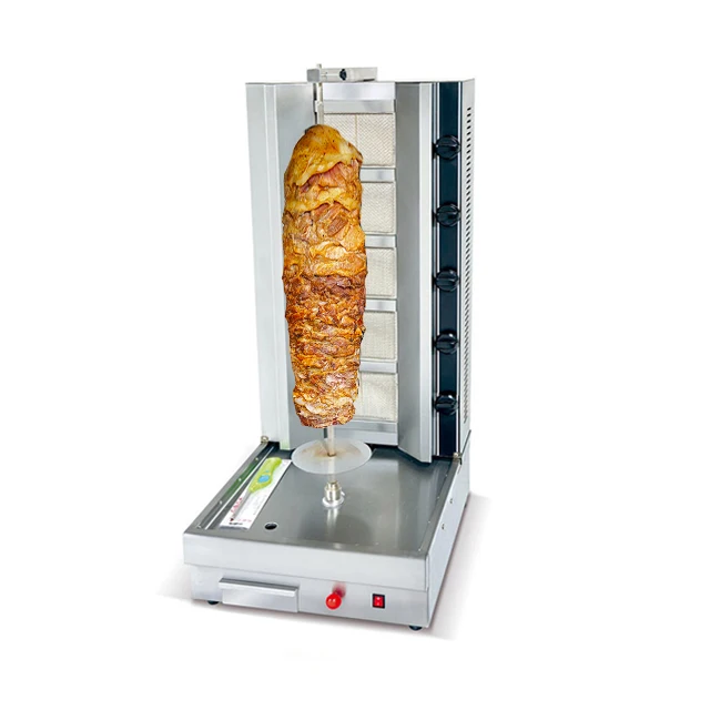 Professional Commercial Gas 4 Burners chicken kebab a shawarma restaurant doner kebab equipment