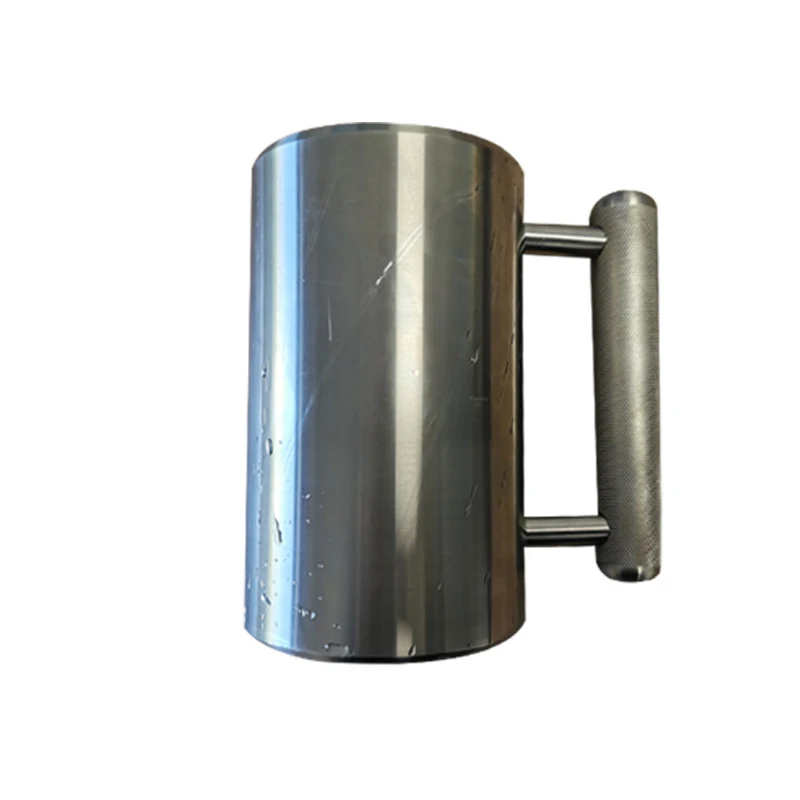 DECELEVEN Home Gym Power Lifting 8kg Dumbbell 304 Food Grade Stainless Steel Dumbbell Cup Overweight Sports Water Cup